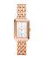 FOSSIL Raquel 23mm ES5271 Roséfärgad damklocka i rostfritt stål med vit urtavla och datum