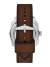 FOSSIL Machine Chronograph 44mm FS6100 Kronograf, Grön urtavla, Brunt läderarmband