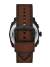 FOSSIL Machine Chronograph 44mm FS6101 Kronograf, Brun urtavla, Svart boett, Brunt läderarmband