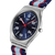 SWATCH Beside The Sea 42mm SS07S148 Blå urtavla, Vita index, Blått textilarmband