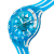 SWATCH Blue Fire 44mm SSCU09S100 Blå, Transparent, Vattentät