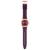 SWATCH Burgundy Story 42mm YIG401 Rosé & Vinröd, Automatverk, Datum, Silikonarmband