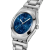 SWATCH Petal Frenzy 33mm YLS235G Unisexklocka, Blå mönstrad urtavla, Stålarmband