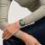 SWATCH Obsessively Obsidian 43mm YVM407G Kronograf, Datum, Grön tavla, Svart boett, Svart armband