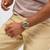 SWATCH Vacation Time 43mm YVS101 Kronograf, Brun Urtavla, Orange textilarmband