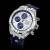 Maurice Lacroix Aikon Automatic Chronograph 44mm AI6038-SS001-131-1 Kronograf, Automatverk, Silver tavla, Blått läderarmband
