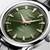 LONGINES Conquest Heritage 38mm L1.649.4.02.2 Automatverk, Grön urtavla, Svart läderarmband