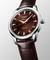 LONGINES Conquest Heritage 40mm L1.650.4.62.2 Automatverk, Brun urtavla, Rosé index, Brunt läderarmband