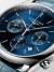 LONGINES Master Collection Chronograph 42mm L2.759.4.92.0 Herrklocka, Automat, Kronograf, Datum, Blå tavla, Blått lädermband
