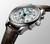 LONGINES Master Collection Chrono Moonphase 42mm L2.773.4.78.3 Herrklocka, Automat, Månfas, Silver tavla, Datum, Brunt alligatorarmband
