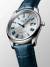 LONGINES Master Collection 40mm L2.793.4.79.2 Automat, Romerska index, Silver tavla, Blått läderarmband