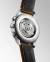 LONGINES Record Chronometer 40mm L2.921.4.56.2 Automatverk, Kronograf, Tachymeter, Svart urtavla, Brunt läderarmband