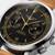LONGINES Record Chronometer 40mm L2.921.4.56.2 Automatverk, Kronograf, Tachymeter, Svart urtavla, Brunt läderarmband