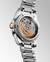 LONGINES Conquest Automatic 34mm L3.430.5.92.6 Automatverk, Blå tavla, Datum, Rostfritt stål, Roséguld