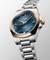 LONGINES Conquest Automatic 34mm L3.430.5.92.6 Automatverk, Blå tavla, Datum, Rostfritt stål, Roséguld