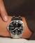 Longines HydroConquest l3.782.4.56.6 Vattentät herrklocka i rostfritt stål med automatverk svart tavla och datum
