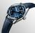 LONGINES Spirit Zulu Time 39mm GMT L3.802.4.93.2 Automatklocka med blått läderarmband, blå tavla, datum och extra tidzon