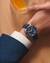 LONGINES Spirit Zulu Time 39mm GMT L3.802.4.93.2 Automatklocka med blått läderarmband, blå tavla, datum och extra tidzon