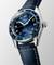 LONGINES Spirit Zulu Time 39mm GMT L3.802.4.93.2 Automatklocka med blått läderarmband, blå tavla, datum och extra tidzon