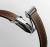 LONGINES Spirit Flyback 42mm L3.821.4.53.2 Automatklocka med brunt läderarmband, krongraf och svart tavla