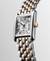 LONGINES Mini DolceVita 21.5mm L5.200.5.71.7 Fyrkantig, Damklocka, Romerska index, 18K Roséguld, Silverurtavla
