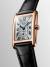 LONGINES DolceVita 21mm L5.255.8.71.0 Damklocka, Fyrkantig, Romerska index, 18k Roséguld, Svart armband