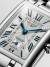 LONGINES DolceVita 23mm L5.512.4.71.6 Damklocka, Fyrkantig, Silver urtavla, Quartz, Rostfritt stål