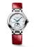 LONGINES PrimaLuna Moonphase Diamonds 34mm L8.126.4.87.2 Automatverk, Månfas, Pärlemorurtavla, Rött läderarmband