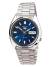 SEIKO 5 Sports Classic 37mm SNXS77K1 Automatklocka, Blå urtavla, Dag & Datum, Stålarmband