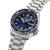 SEIKO 5 Sports Automatic 42mm SRPL83K1 Herrklocka, Dag & Datum, Automatverk, Blå urtavla, Stålarmband