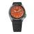 SEIKO 5 Sports Automatic 42.5mm SRPL89K1 Orange urtavla, Dag & Datum, Automatverk, Vattentät, Svart armband