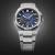 SEIKO Astron GPS Solar 42mm SSJ023J1 3X Earth Klocka GPS, Solcellsladdning, Titan, Blå tavla, Datum
