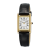 SEIKO Ladies Classic 20mm SWR108P1 Fyrkantig, Damklocka, Brunt läderarmband, Guldfärgad, Romerska index