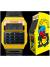 CASIO Vintage Calculator 34.5mm PAC-MAN CA-53WPC-1BER Miniräknare, Gul boett, Svart armband
