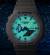 CASIO G-Shock Hidden Glow 45mm GA-2100HDS-7AER Analogt/digitalt urverk, Vit, Vattentät