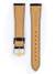 Hirsch Genuine Croco 20mm Large Svart/Guld Klockarmband