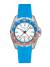 CERTINA DS-X GMT 41mm C047.452.17.011.00 Kvarts, Vit urtavla, Blått gummiarmband, Datum, Extra tidzon