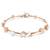 En bild på Swarovski Armband Constella Tennis - Rosé, Kristallpärla, Runda snitt, Vit, Roséguld pläterad som du kan beställa online hos klockia.se till snabb leverans och bra pris.