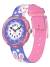 Flik Flak Peek-A-Bunny 32mm FBNP236 Rosa barnklocka med tydliga siffror, lila armband