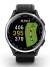 GARMIN Approach S44 Golfklocka 010-03009-00 Aluminiuminfattning i silver med svart silikonarmband