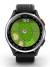 GARMIN Approach S44 Golfklocka 010-03009-00 Aluminiuminfattning i silver med svart silikonarmband
