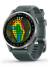 GARMIN Approach S44 Golfklocka 010-03009-01 Aluminiuminfattning i silver med skymningsfärgat silikonarmband