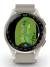 GARMIN Approach S50 Golfklocka 010-03010-01 Aluminiuminfattning i krämfärgad guld med elfenbensvitt ComfortFit-nylonarmband