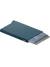 SECRID Cardprotector Teal Blå plånbok i aluminium skyddar korten mot böjning, brott och oönskad RFID- och NFC-kommunikation 