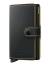 SECRID Miniwallet Matte Black & Ochre Max 4-6 kort, Kontanter, Visitkort, 4 Extra kort