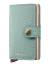 SECRID Miniwallet Pebble Sea Green Max 4-6 kort, Kontanter, Visitkort, 4 Extra kort