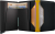 SECRID Slimwallet Matte Black & Ochre RFID säker plånbok i läder och aluminium 