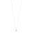 SNÖ of Sweden Halsband River Drop 48 Silverpläterad mässing med glas och cubic zirconia