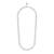 SNÖ of Sweden Halsband Aero Square 42cm - Silver 1329-0542-256-42