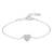 SNÖ of Sweden Armband Stina – Silver Silverpläterad mässing med cubic zirconia-stenar, Nickeltestad